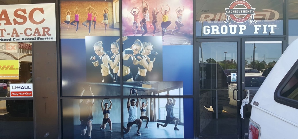 Full Color Exterior Window Graphics For Houston Retail